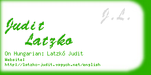 judit latzko business card